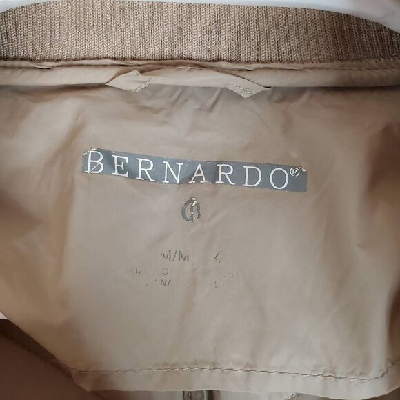 Bernardo Water Resistant Full Zip Packable Puffer Jacket Coat Taupe Medium - Picture 7 of 15